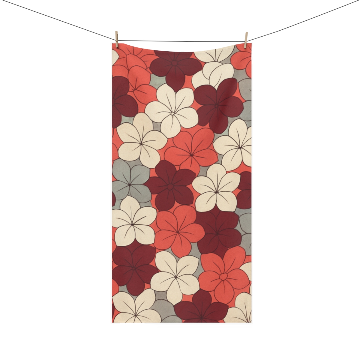 Blossom Tessellation Emblem soft cotton towels