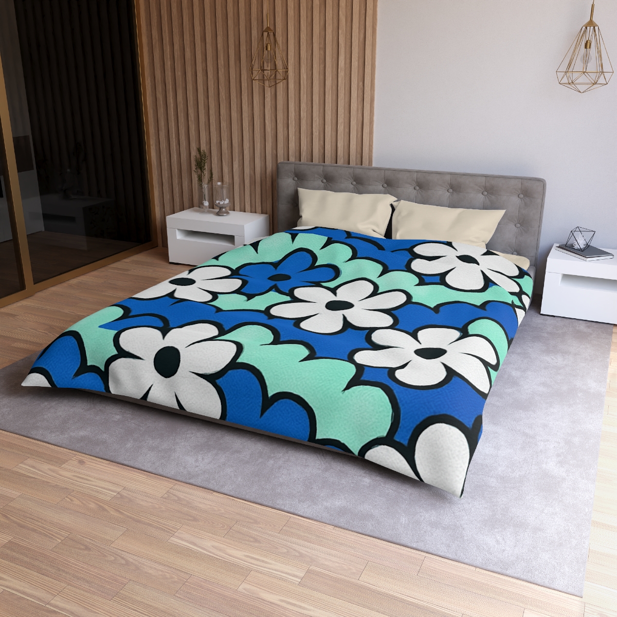 Blossom Wave Tessellation soft comforter duvets