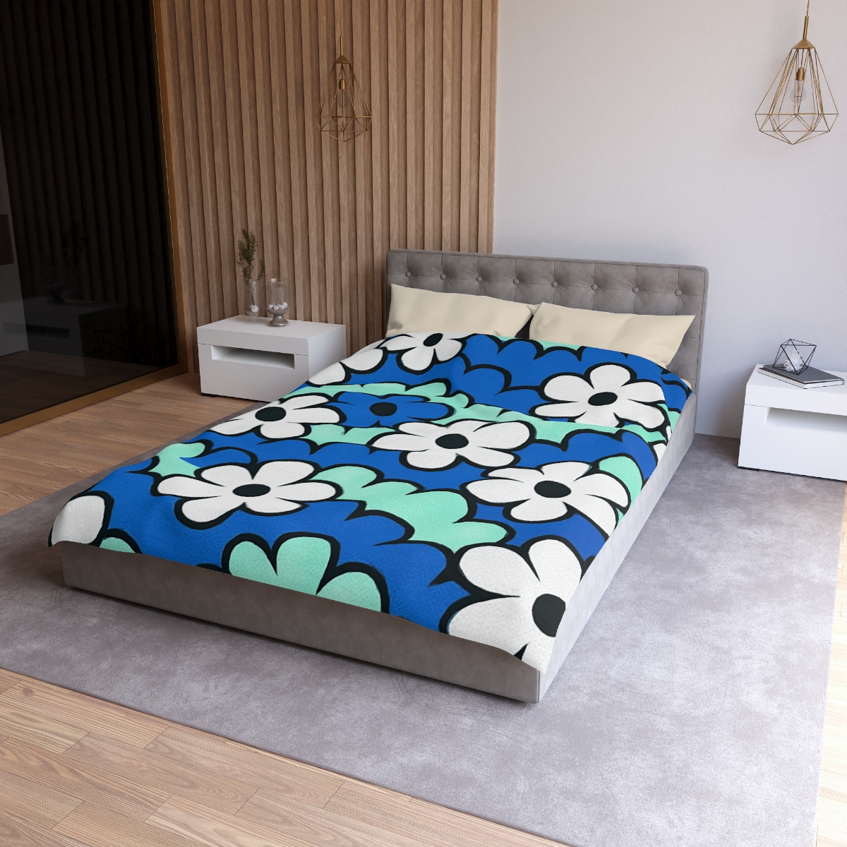 Blossom Wave Tessellation soft comforter duvets