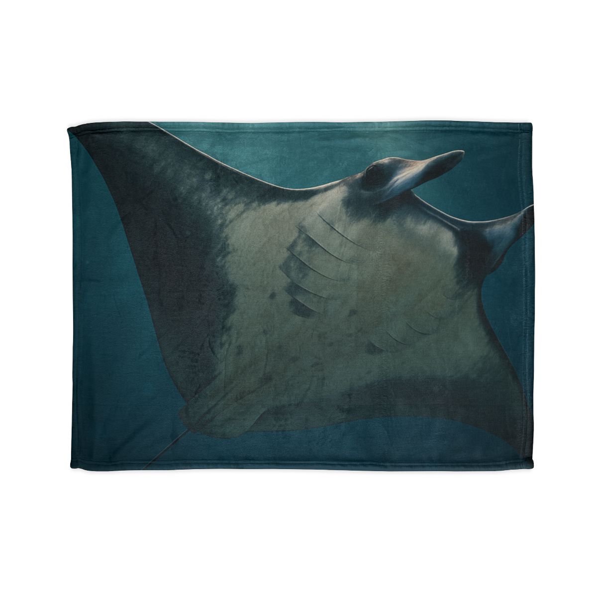 Blue Halo Giant Manta Ray unique gift blankets