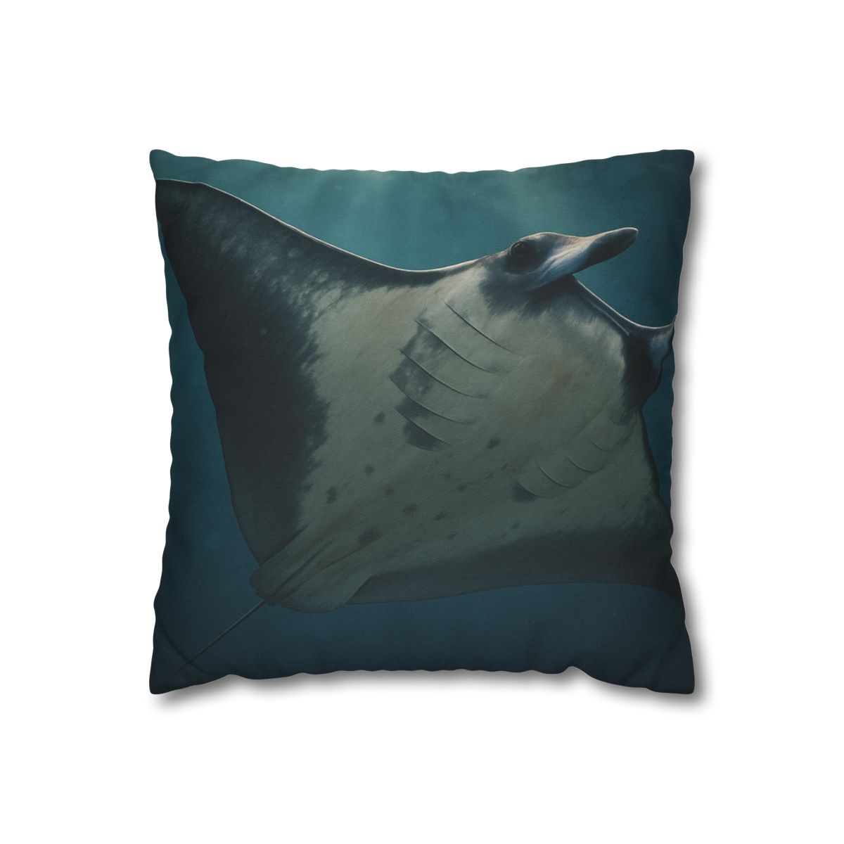 Blue Halo Giant Manta Ray comfortable bedding pillow covers