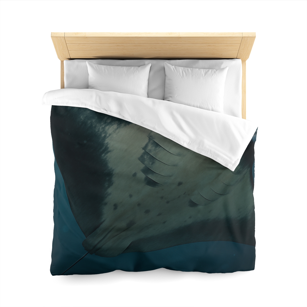 Blue Halo Giant Manta Ray trendy bedroom duvets