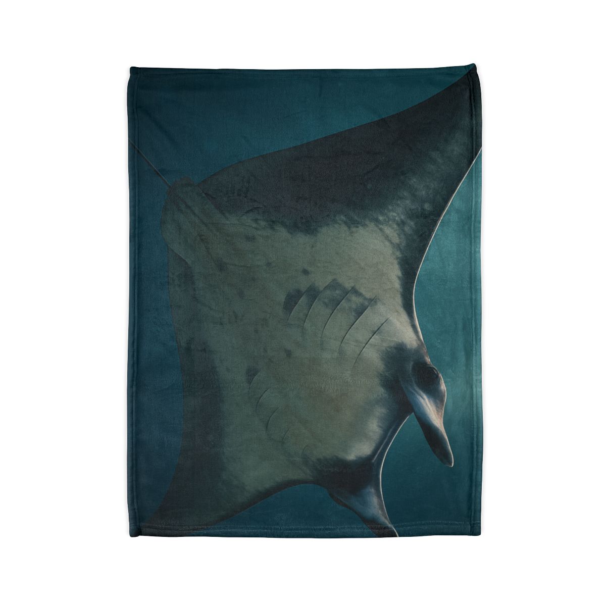 Blue Halo Giant Manta Ray unique gift blankets