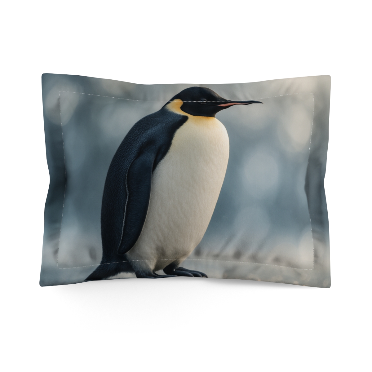 Blue Hour Wanderer Emperor Penguin soft plush pillows