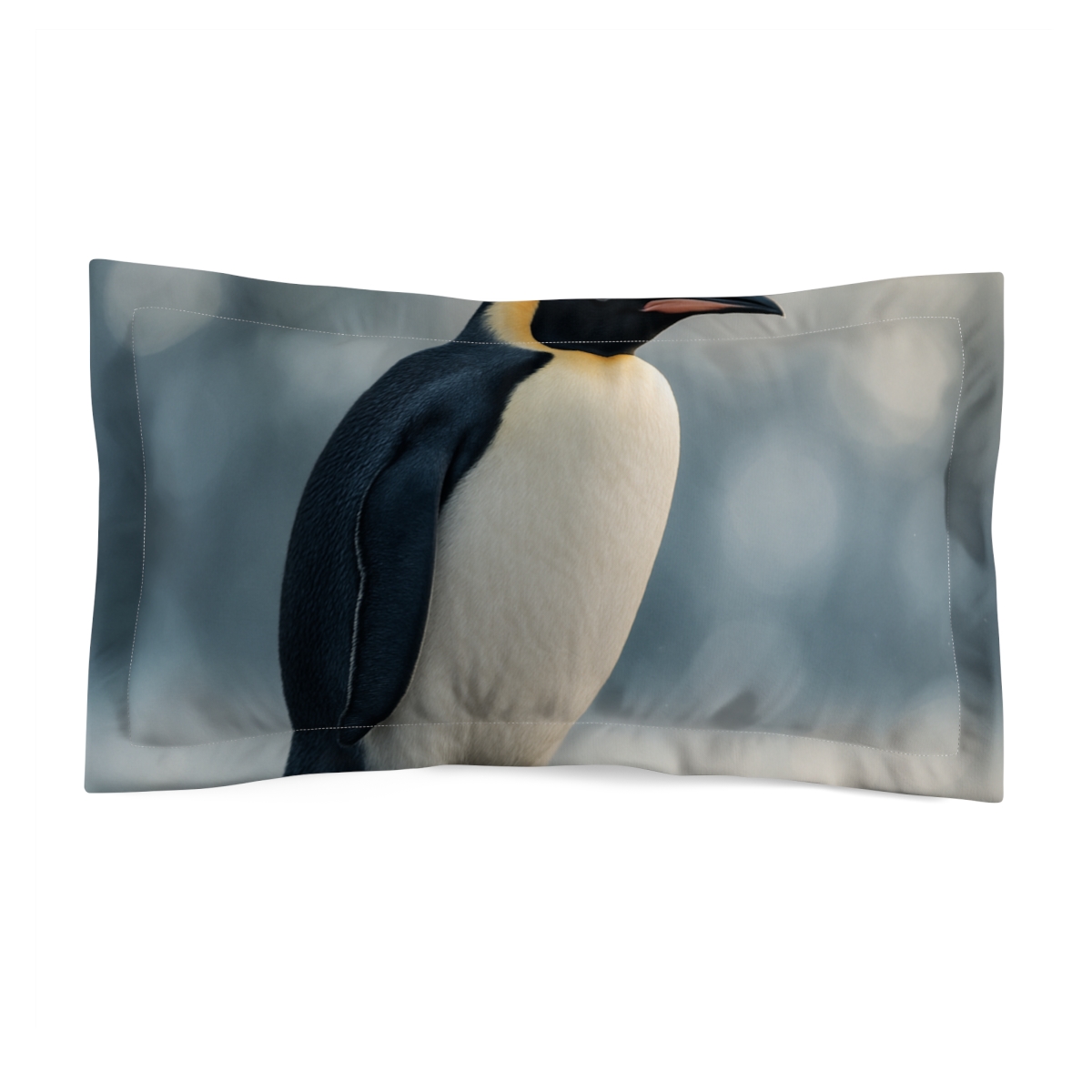Blue Hour Wanderer Emperor Penguin soft plush pillows