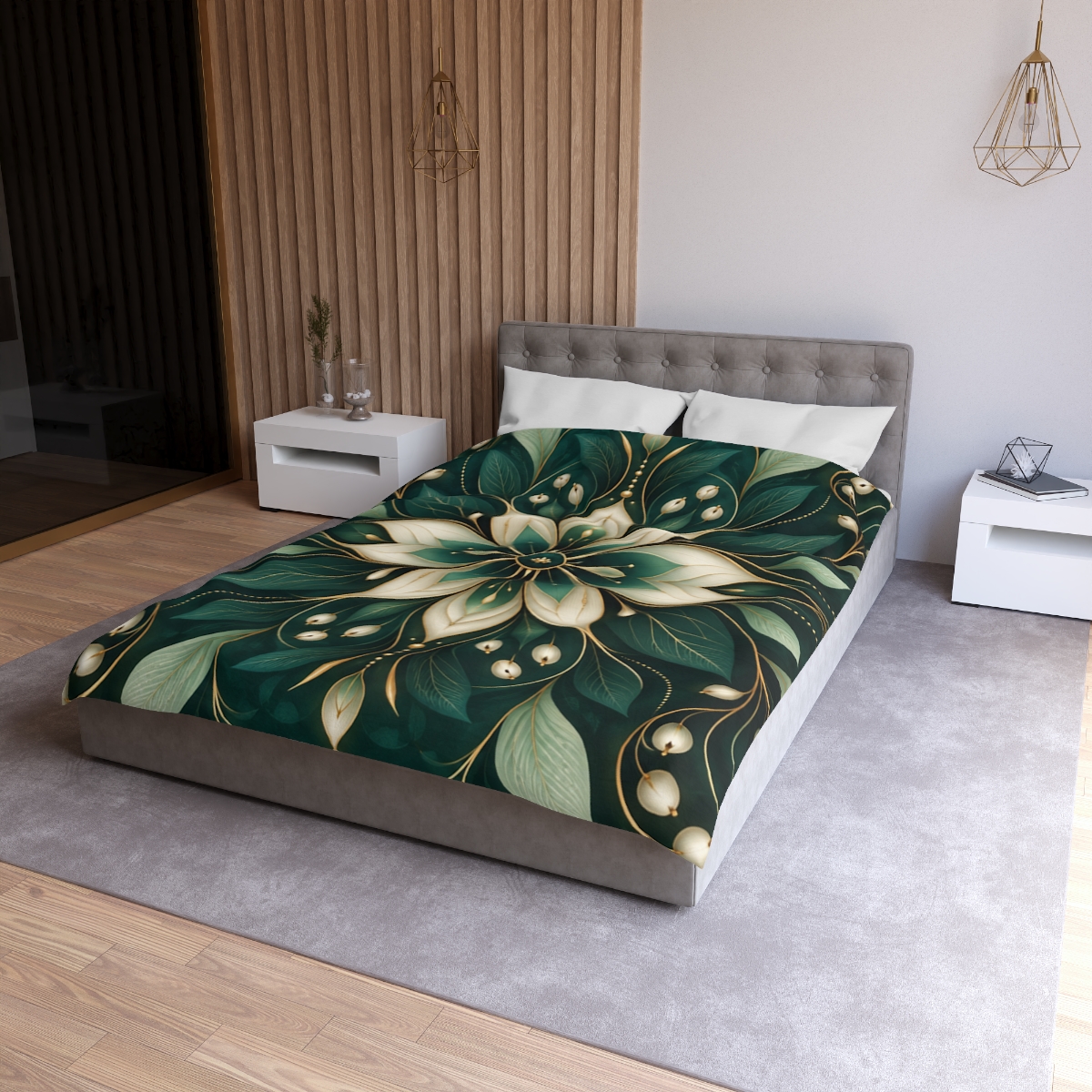 Botanical Cipher Bloom trendy bedroom duvets [AI-76483a37-2afca59a6653]