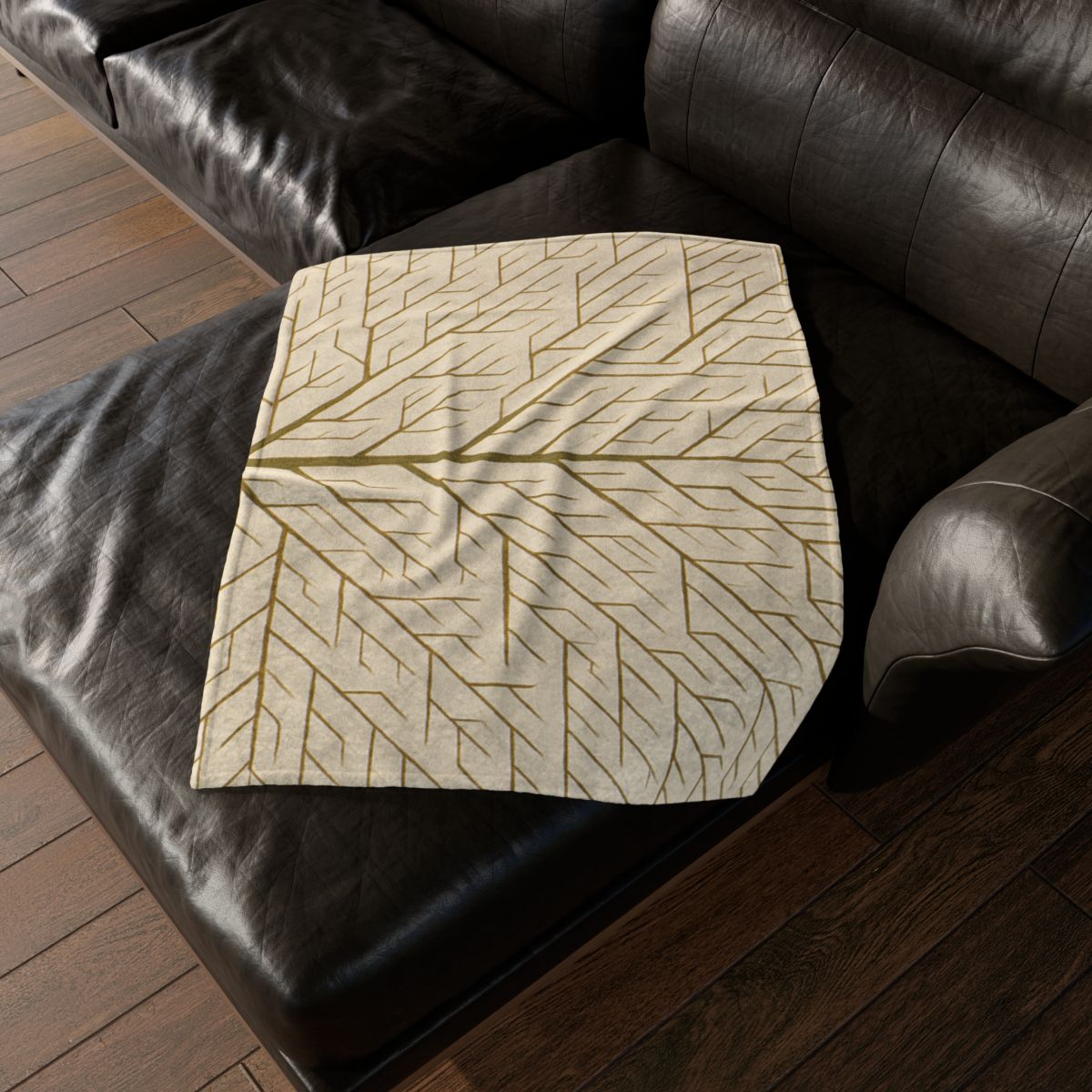 Branch Fractal Network decorative home blankets