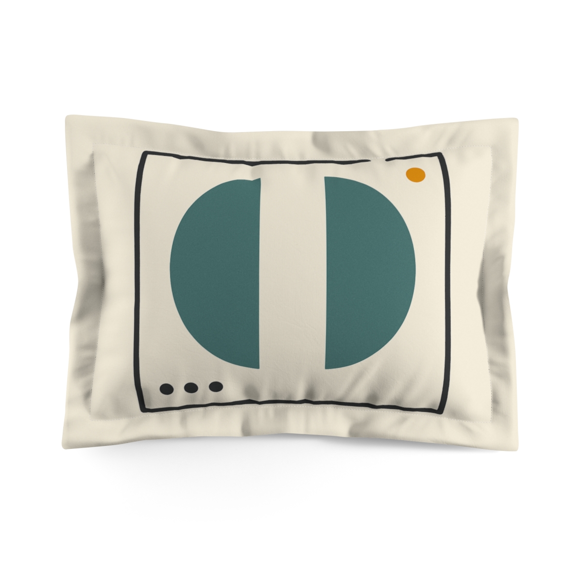 Broken Frame With Sparse Arc Pair unique shape pillows