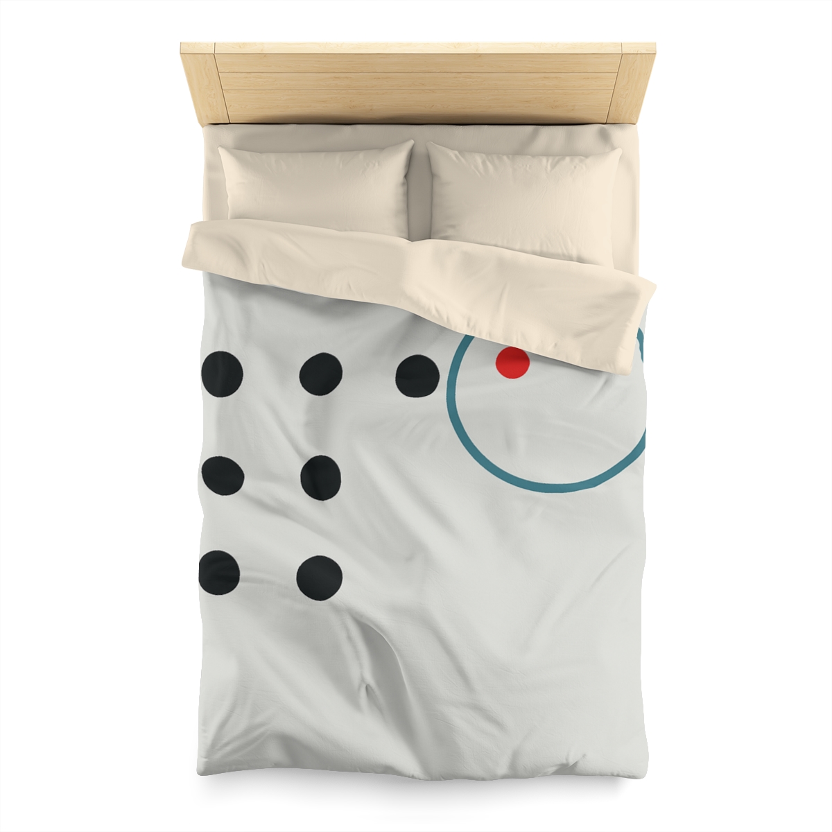 Broken Grid With One Orbit Ring designer printed duvets