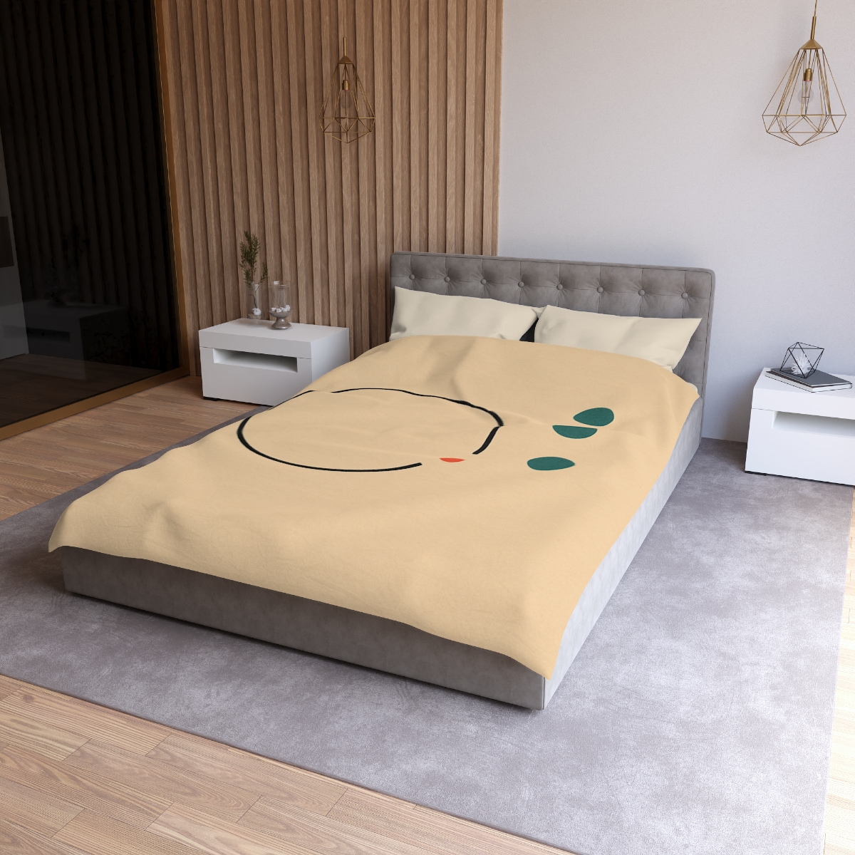 Broken Ring With Offset Triplet soft comforter duvets