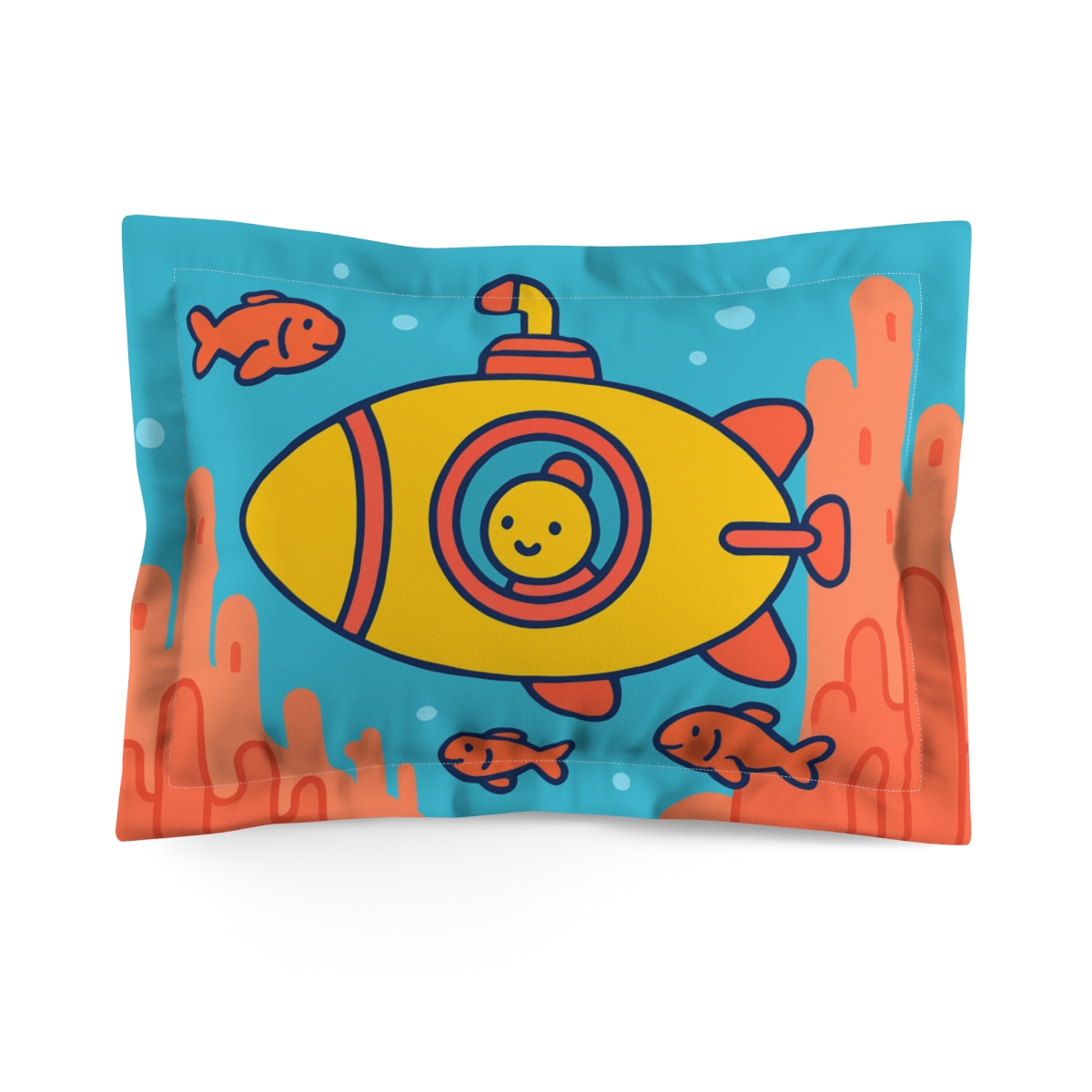 Bubble Submarine Rocket trendy accent pillows