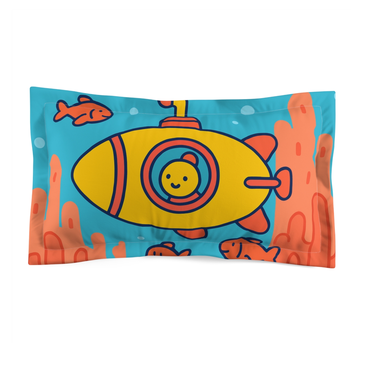 Bubble Submarine Rocket trendy accent pillows