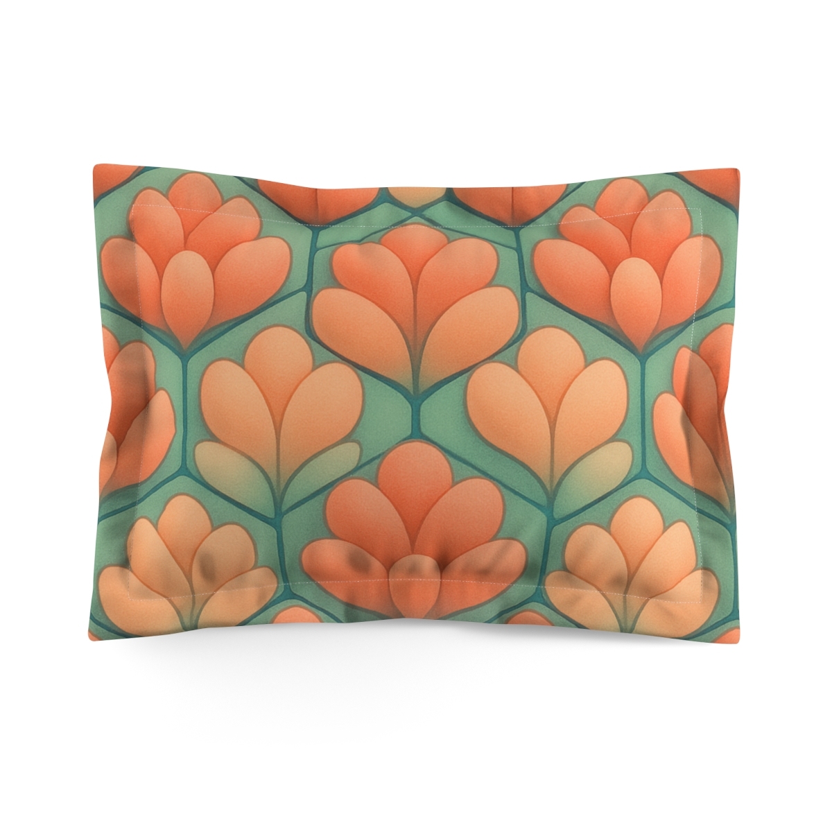 Bud Cluster Gradient Mosaic personalized decorative pillows