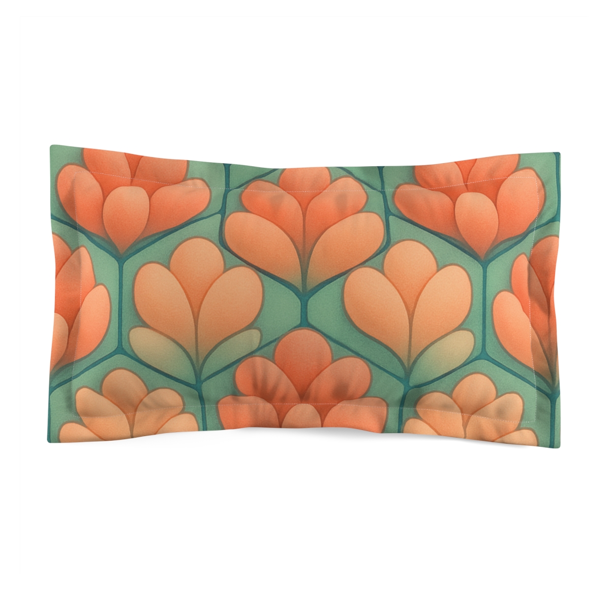 Bud Cluster Gradient Mosaic personalized decorative pillows