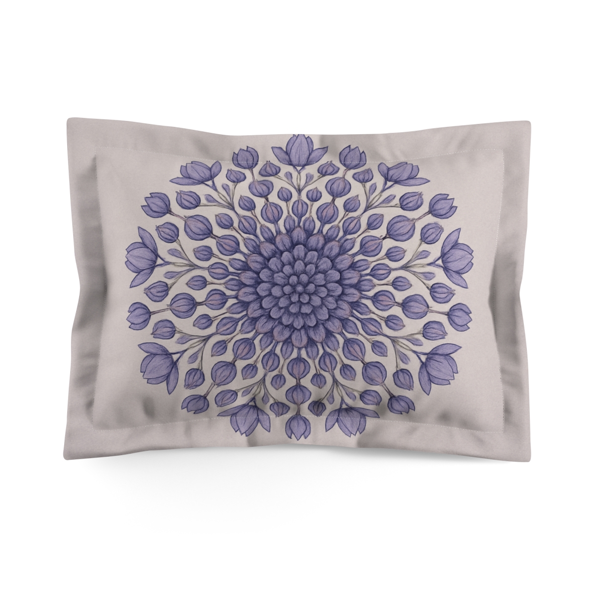 Bud Cluster Mandala unique shape pillows