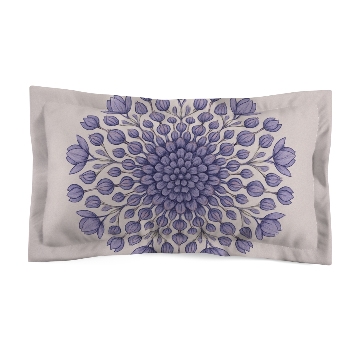Bud Cluster Mandala unique shape pillows