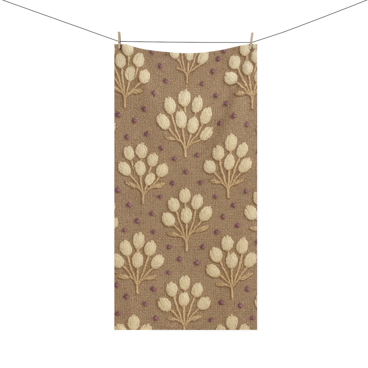 Bud Cluster Tapestry soft cotton towels
