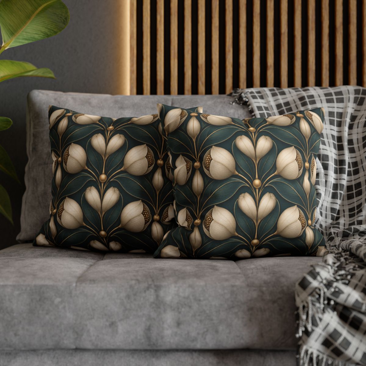 Bud Mirror Tessera designer print pillow cases [AI-27573986-b76faf40ce5d]