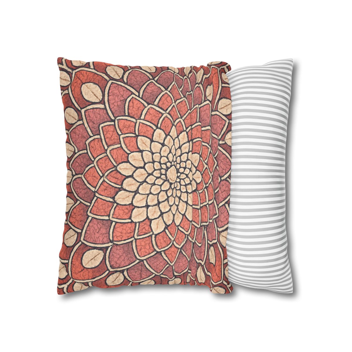 Bud Mosaic Fractal Bloom unique gift pillow cases
