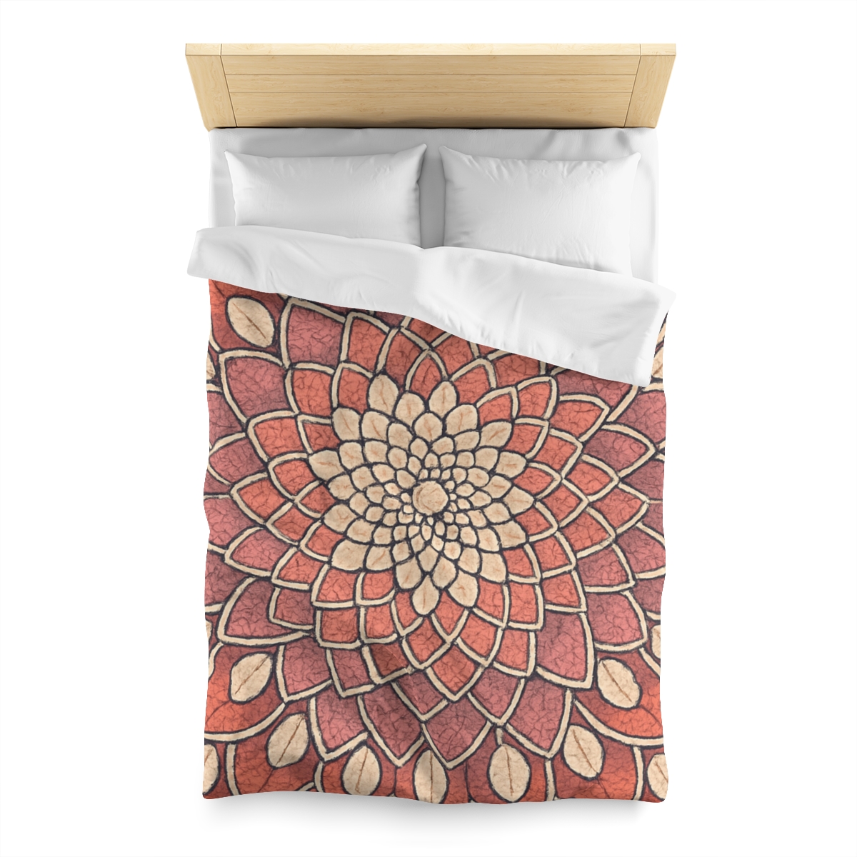 Bud Mosaic Fractal Bloom trendy bedroom duvets