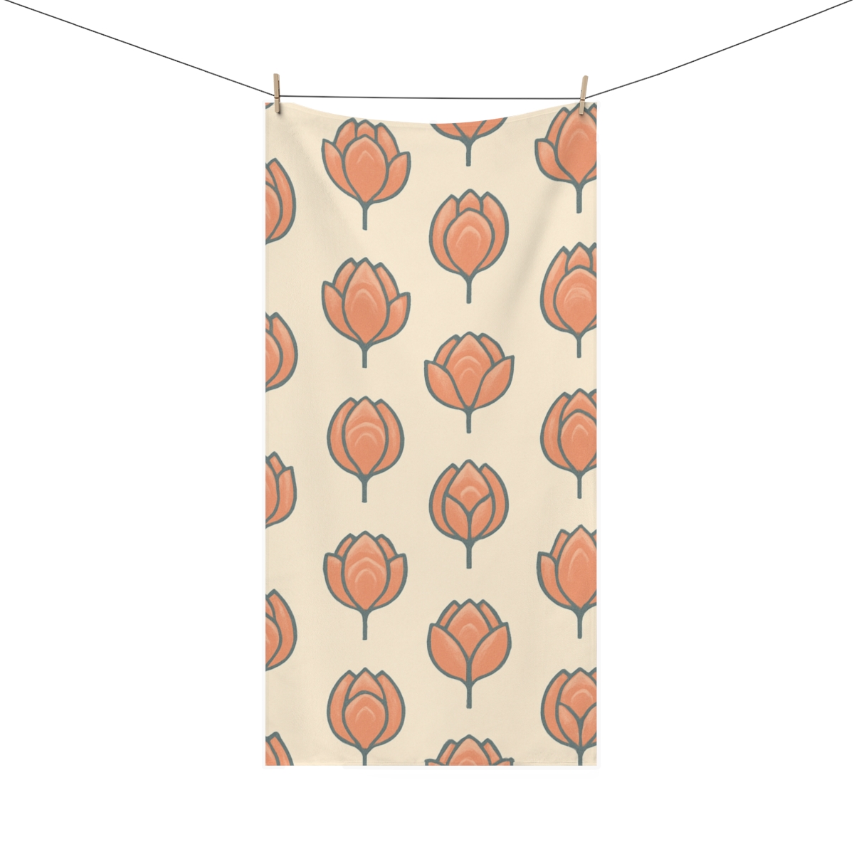 Bud Ornament Array unique gift towels