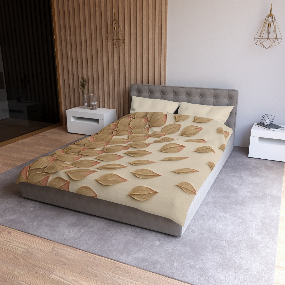 Bud Scale Mosaic Drift designer printed duvets