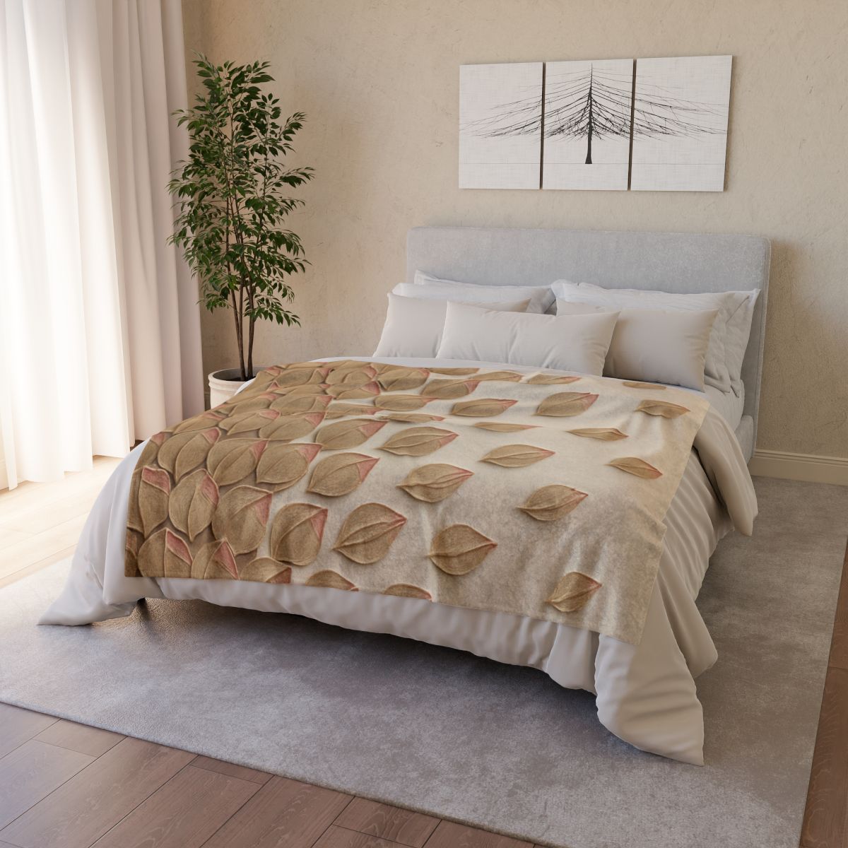 Bud Scale Mosaic Drift custom blankets