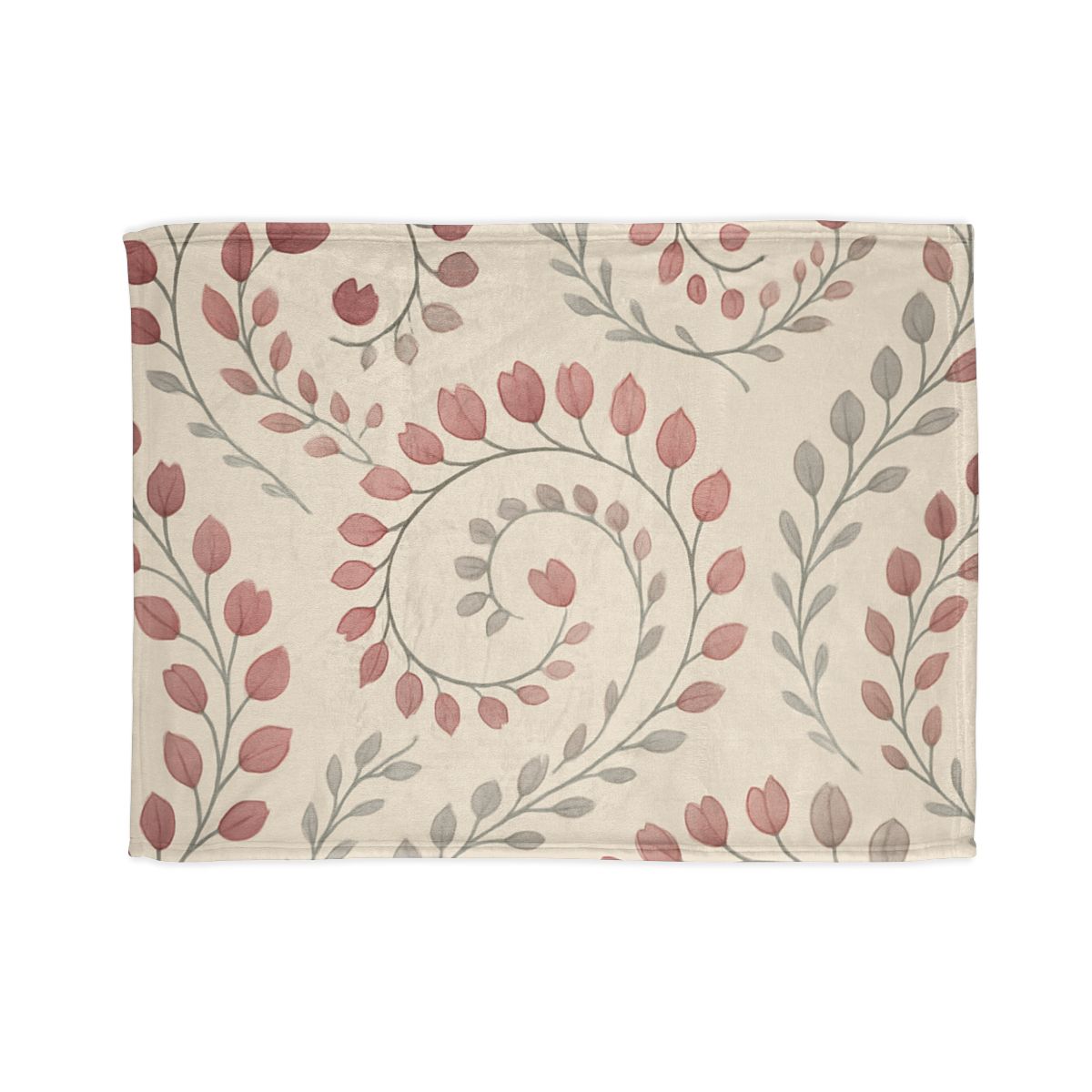 Bud Spiral Cascade soft fleece blankets