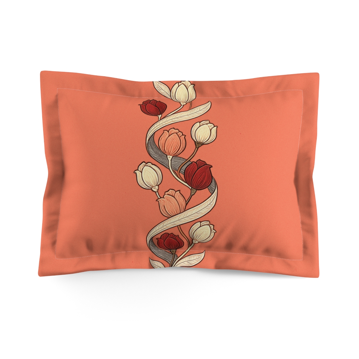 Bud Spiral Helix Banner stylish throw pillows