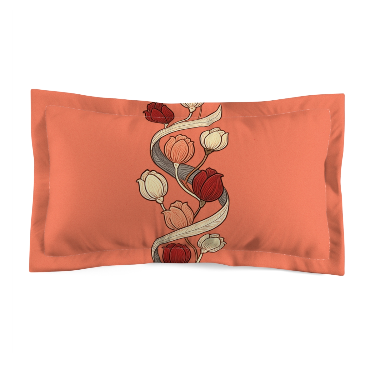 Bud Spiral Helix Banner stylish throw pillows
