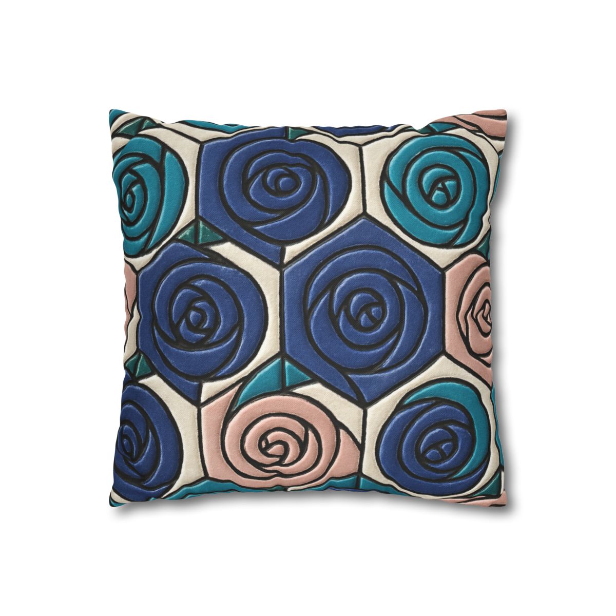 Bud Spiral Mosaic Tiles stylish decorative pillowcases