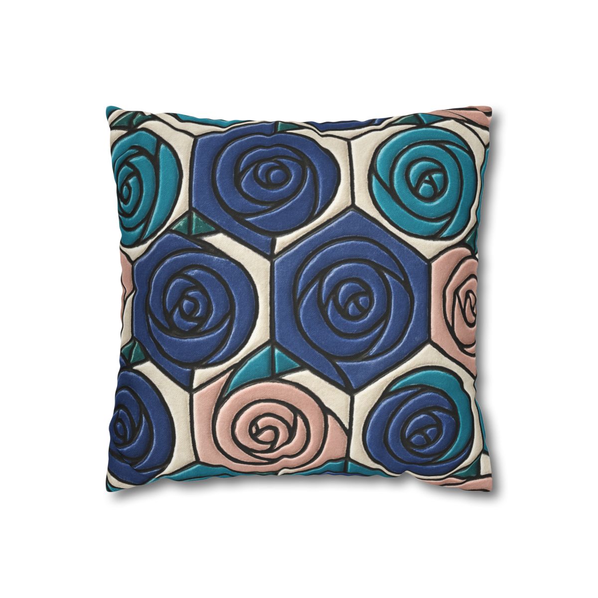 Bud Spiral Mosaic Tiles stylish decorative pillowcases