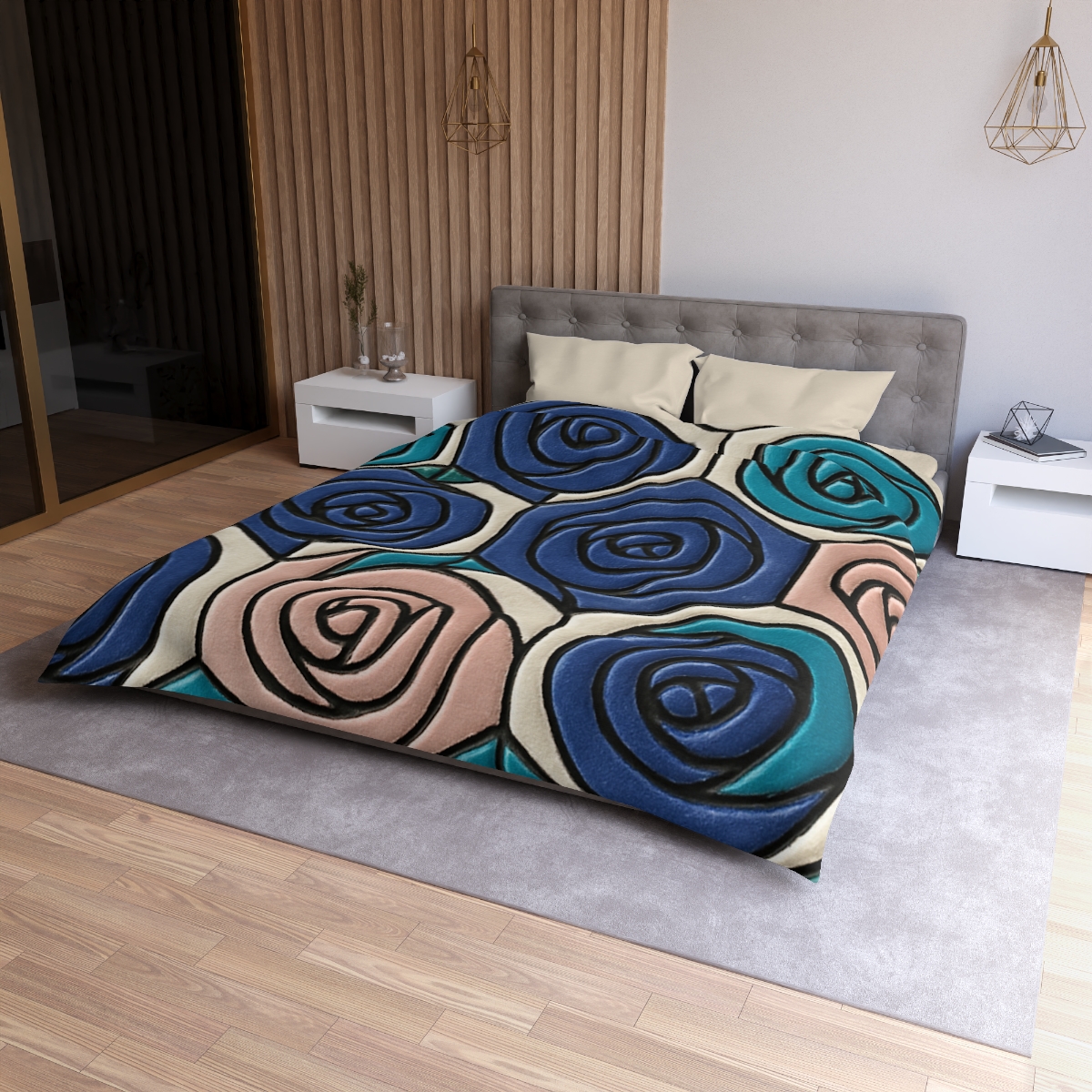 Bud Spiral Mosaic Tiles trendy bedroom duvets