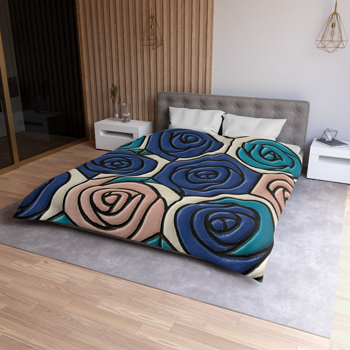 Bud Spiral Mosaic Tiles trendy bedroom duvets