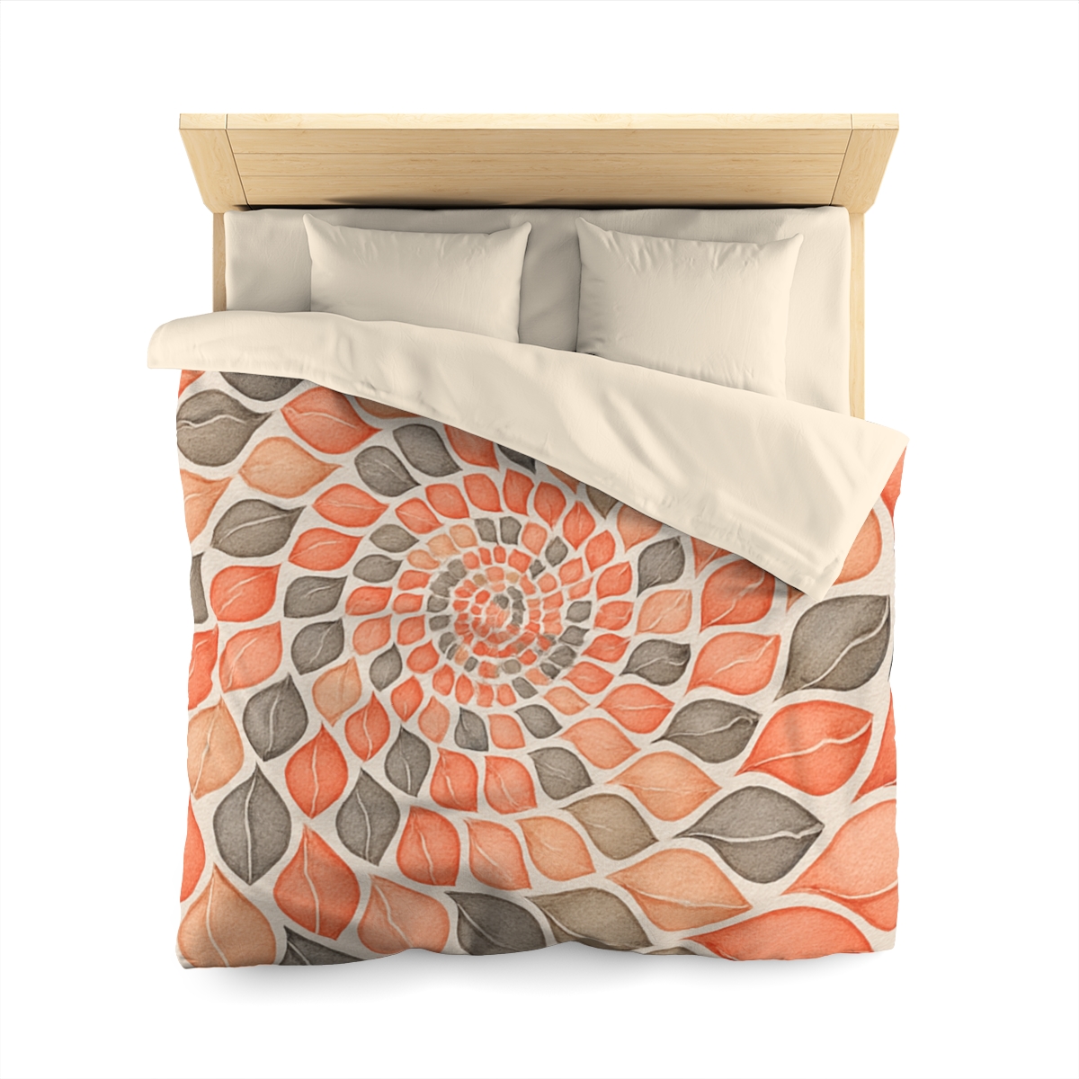 Bud Spiral Time Mosaic designer printed duvets