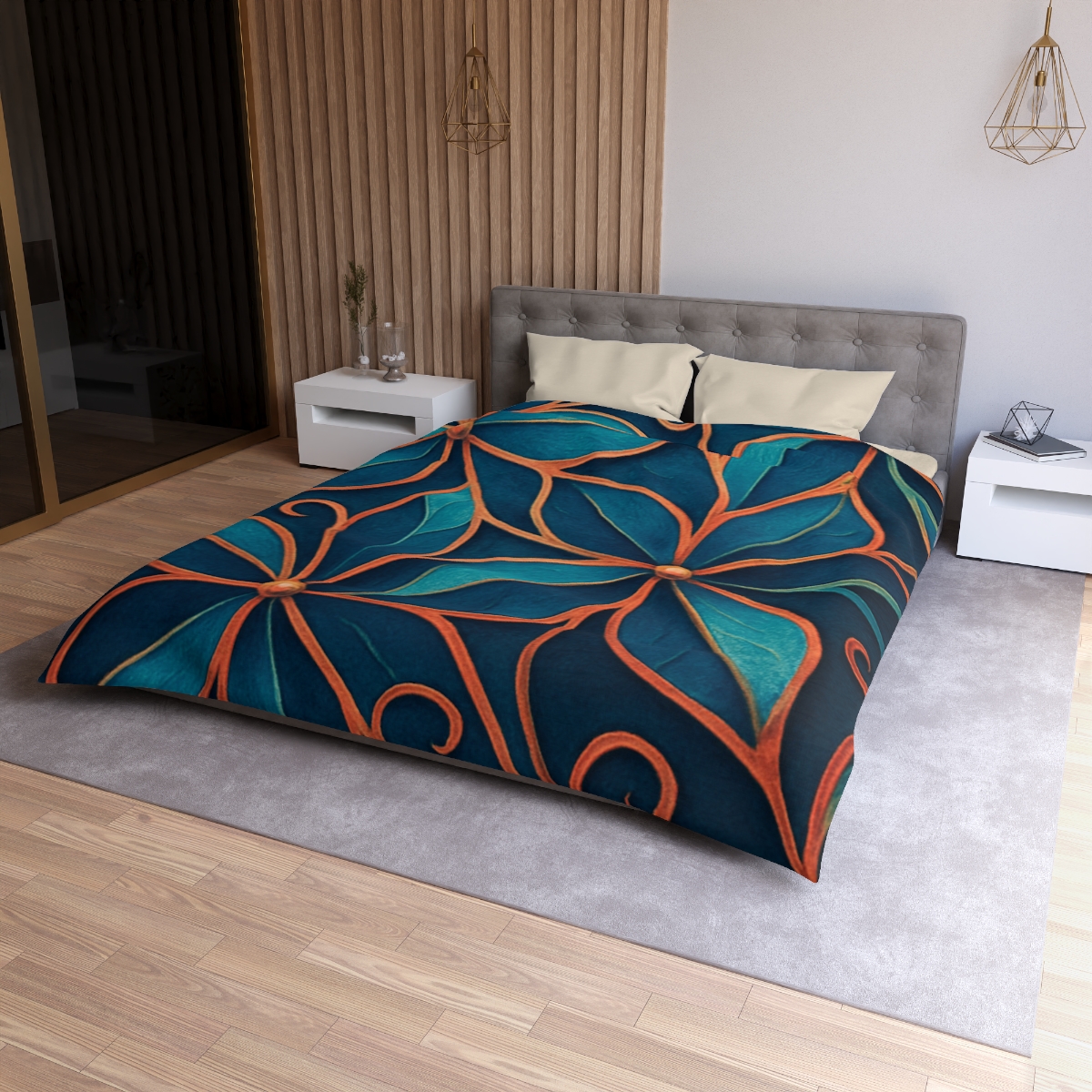 Petal Prism Lattice stylish duvet covers