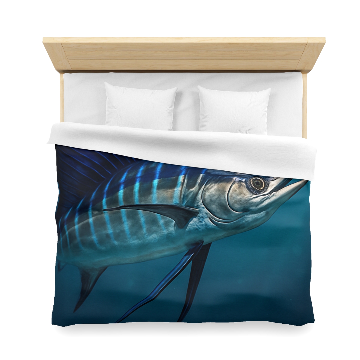 Starlit Surge Sailfish stylish duvet covers