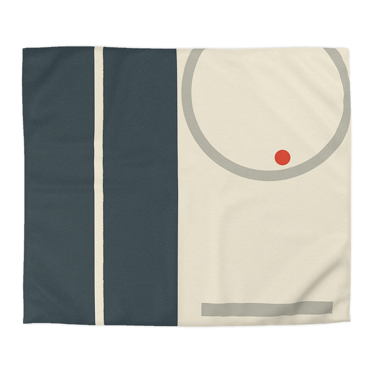 Split Rectangle With Floating Ring personalized bedding duvets