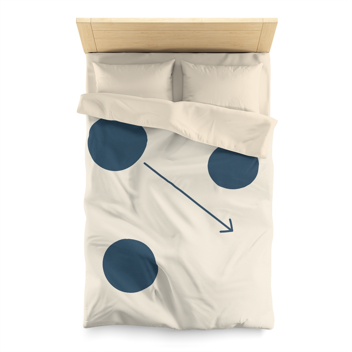 Orbital Triangle Drift personalized bedding duvets