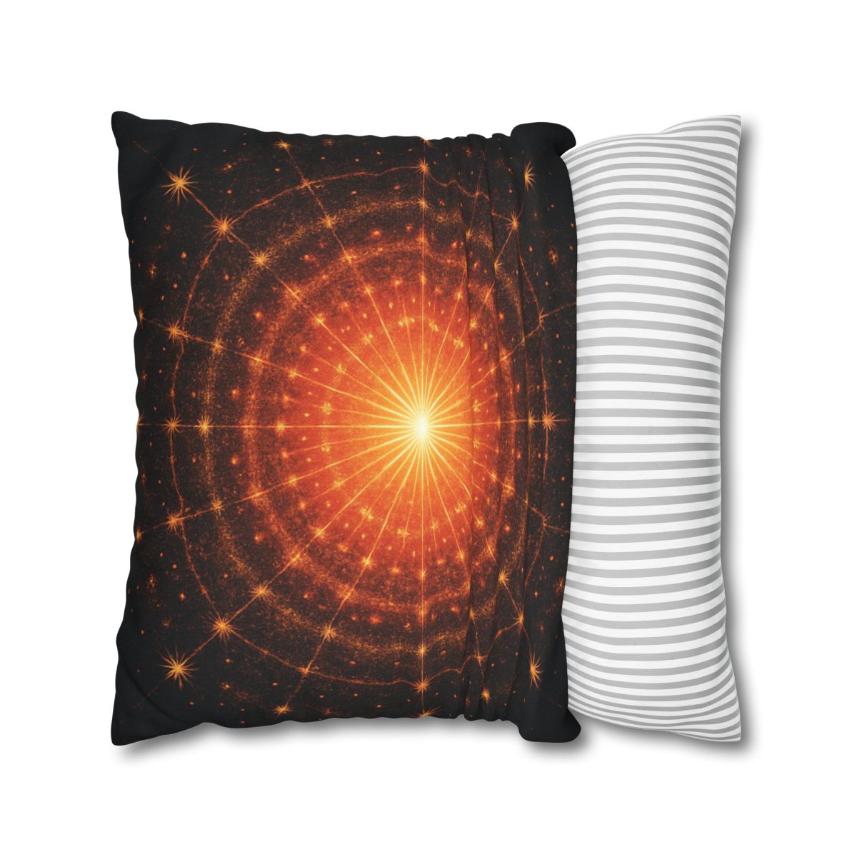 Photon Burst Mandala soft cotton pillow cases
