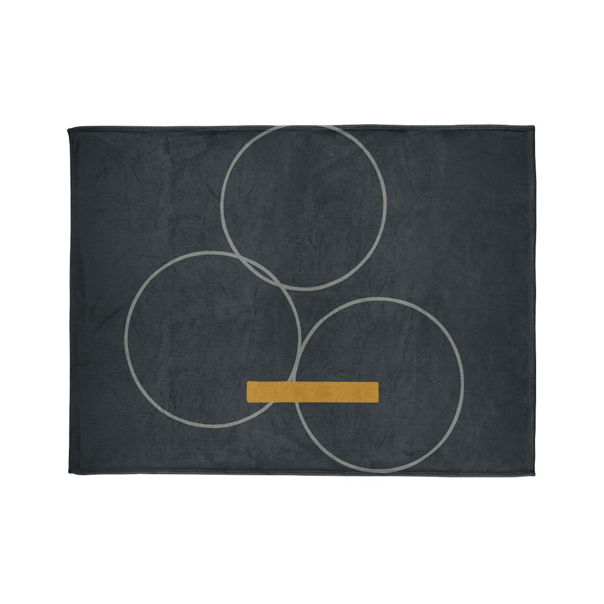 Three Rings With Shared Tangent Bar decorative home blankets