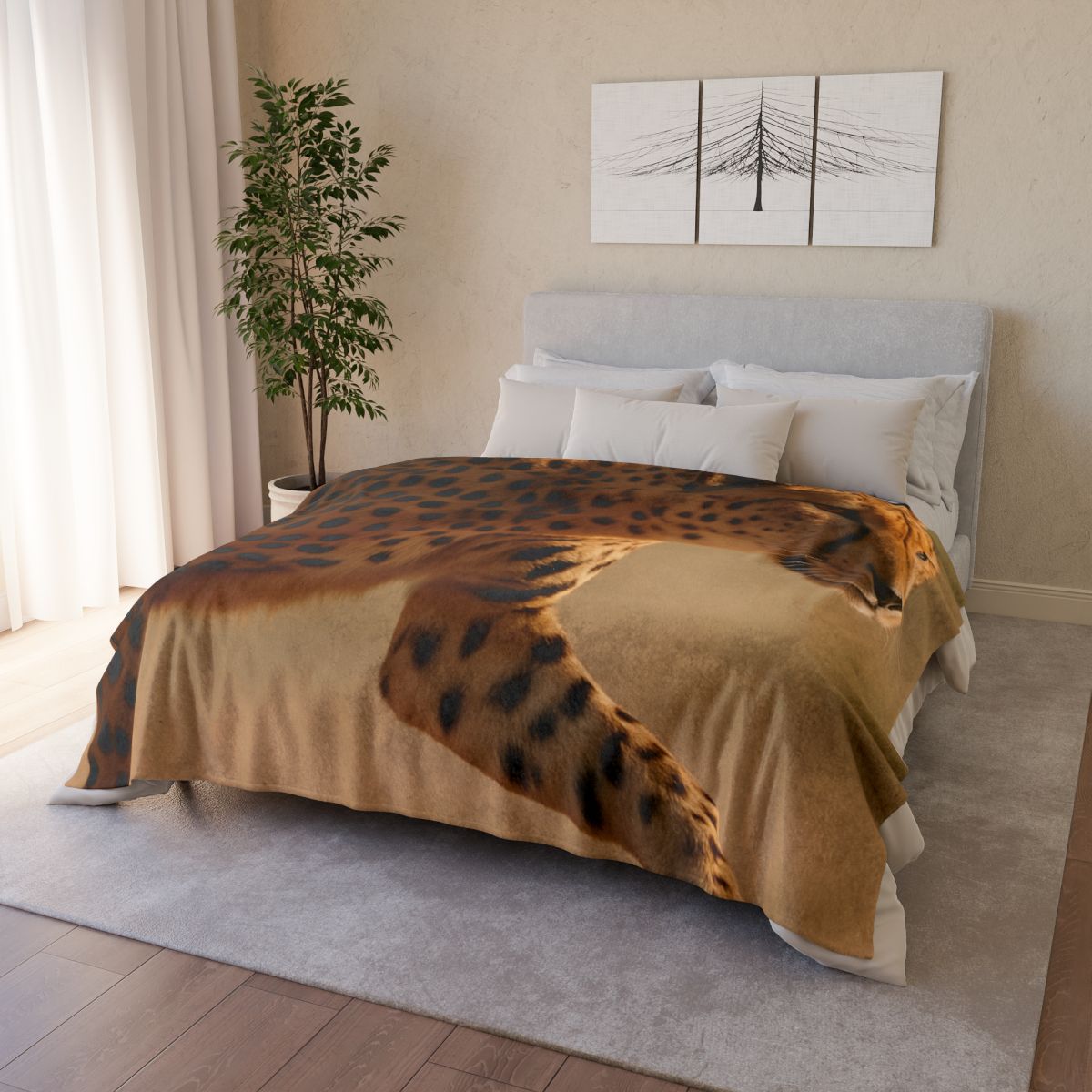 Wind Runner Cheetah designer printed blankets