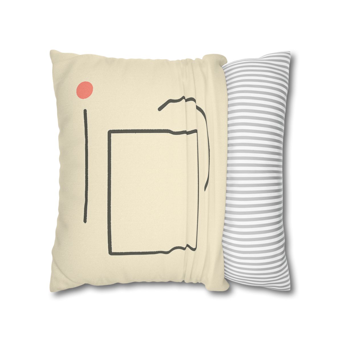 Offset Frame With Crescent Anchor stylish decorative pillowcases