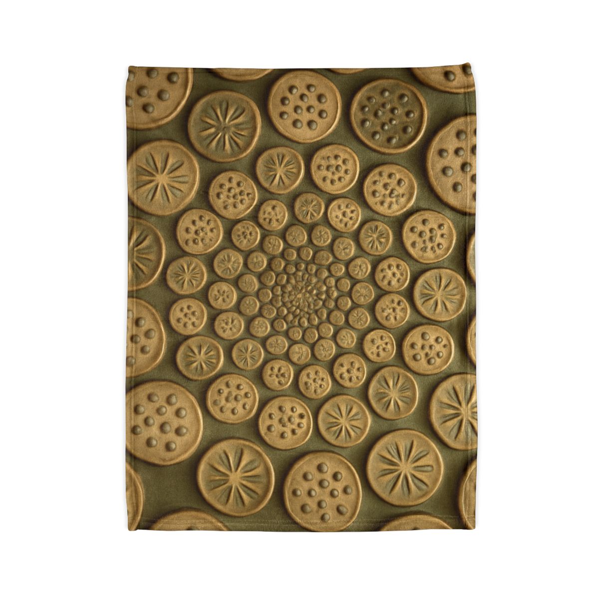 Seed Pod Micro Spiral Array warm winter blankets