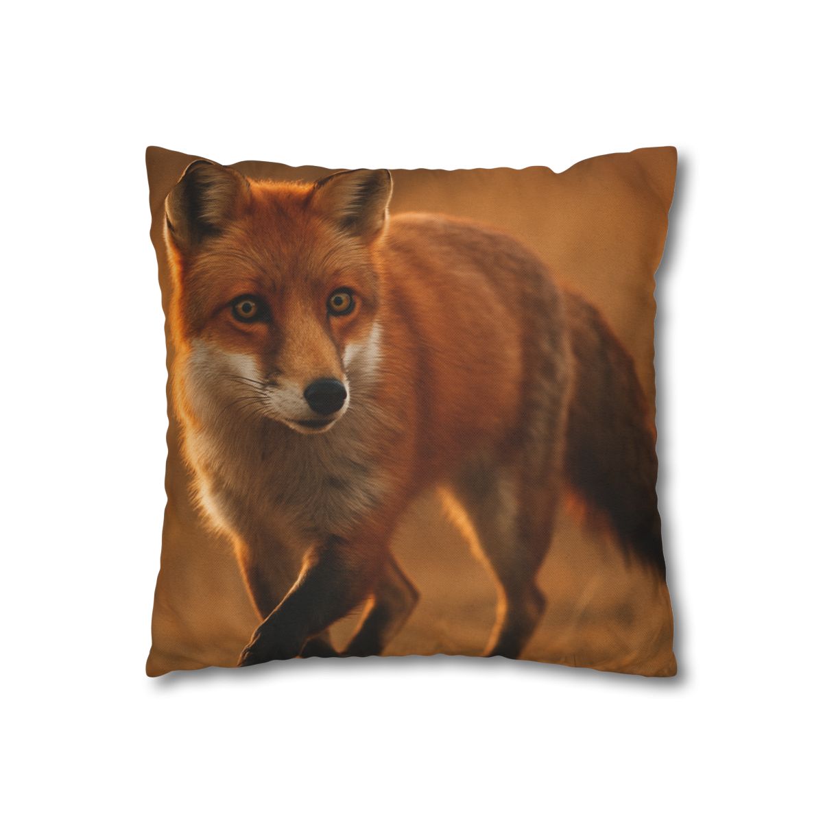 Crimson Whisper Red Fox trendy patterned pillow cases