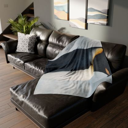 Aurora Drift Emperor Penguin unique gift blanketscustom blankets