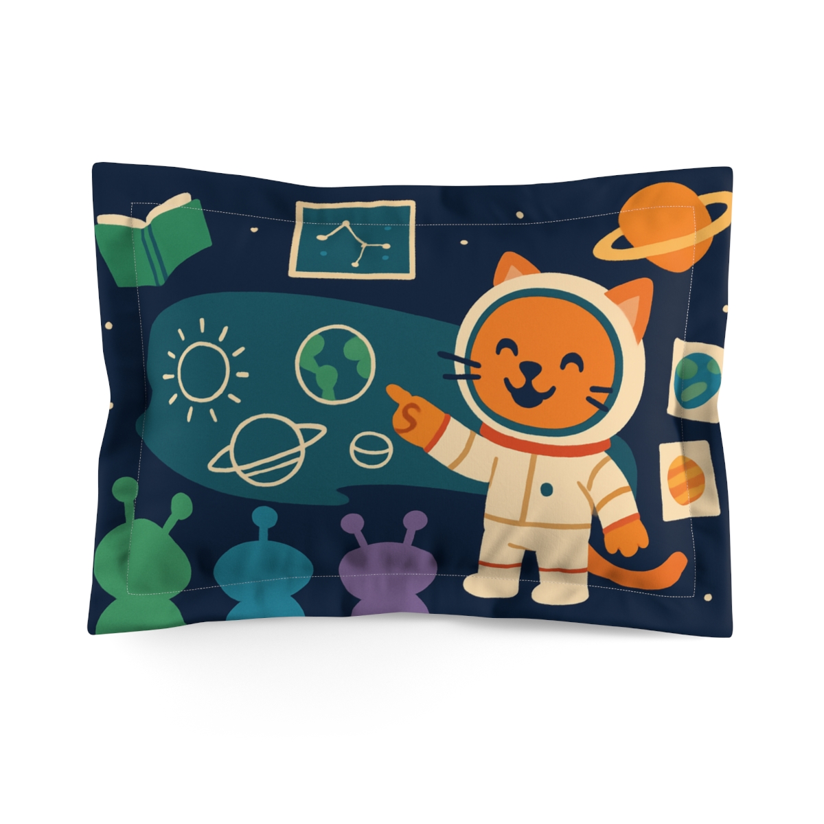 Comet Classroom With Astro Cat unique shape pillows