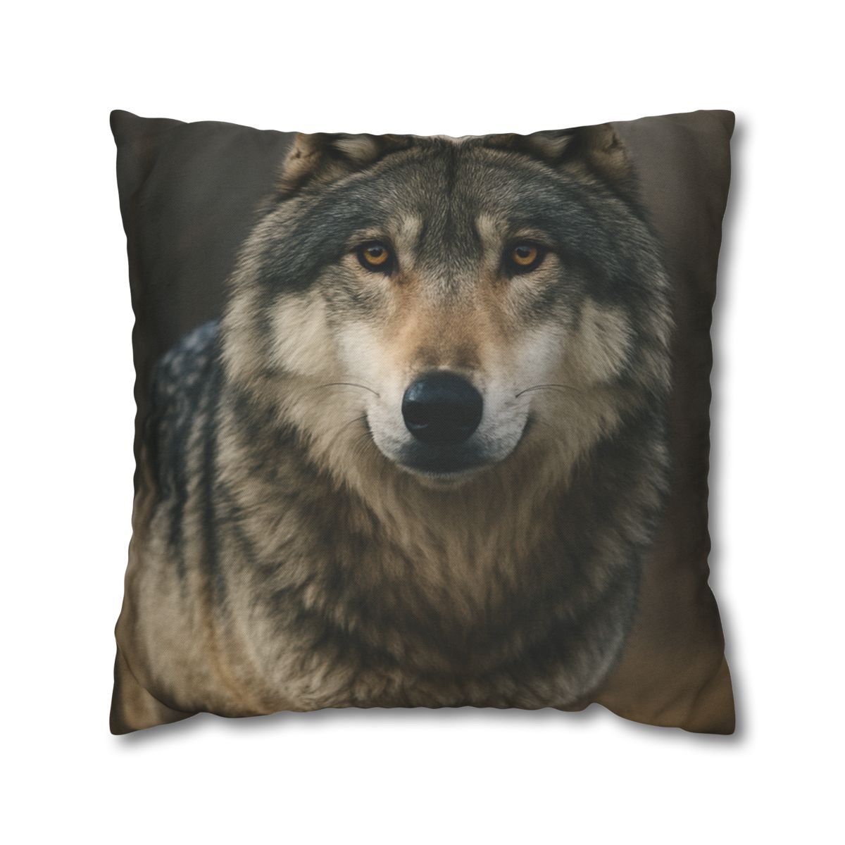 Ember Gaze Gray Wolf trendy patterned pillow cases