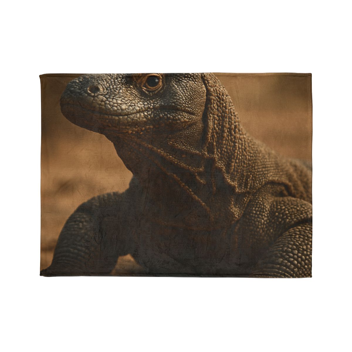 Ancient Sentinel Komodo Dragon trendy patterned blankets