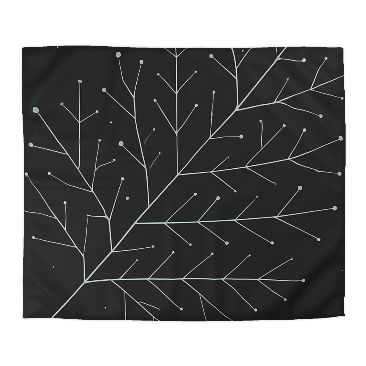 Leaf Vein Constellation Map unique patterned duvets